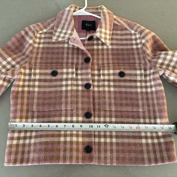 NEW Rails Steffi wool plaid coat jacket size M - Picture 5 of 7